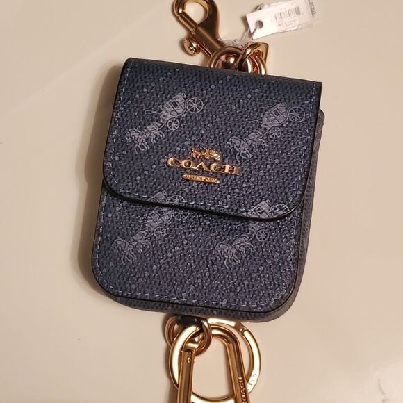 Coach Chambray (denim) Horse and Carriage Attachments Case - Picture 4 of 7